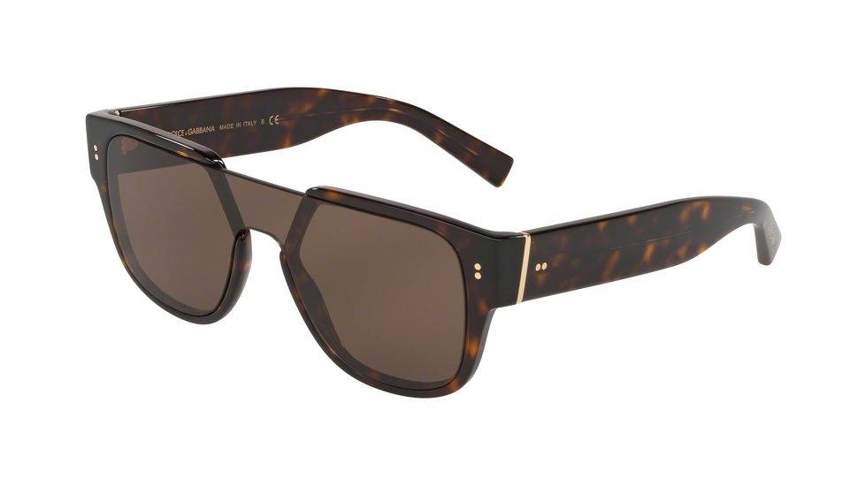 Dolce&amp;Gabbana DG4356 Sunglasses 502/73-22, Brown Lenses