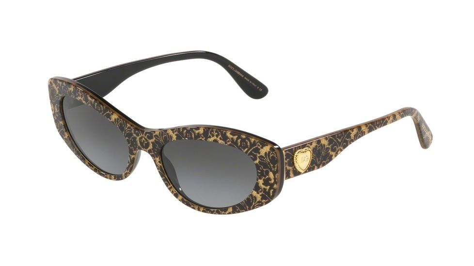 Dolce&amp;Gabbana DG4360 Sunglasses 32148G-53, Grey Gradient Lenses