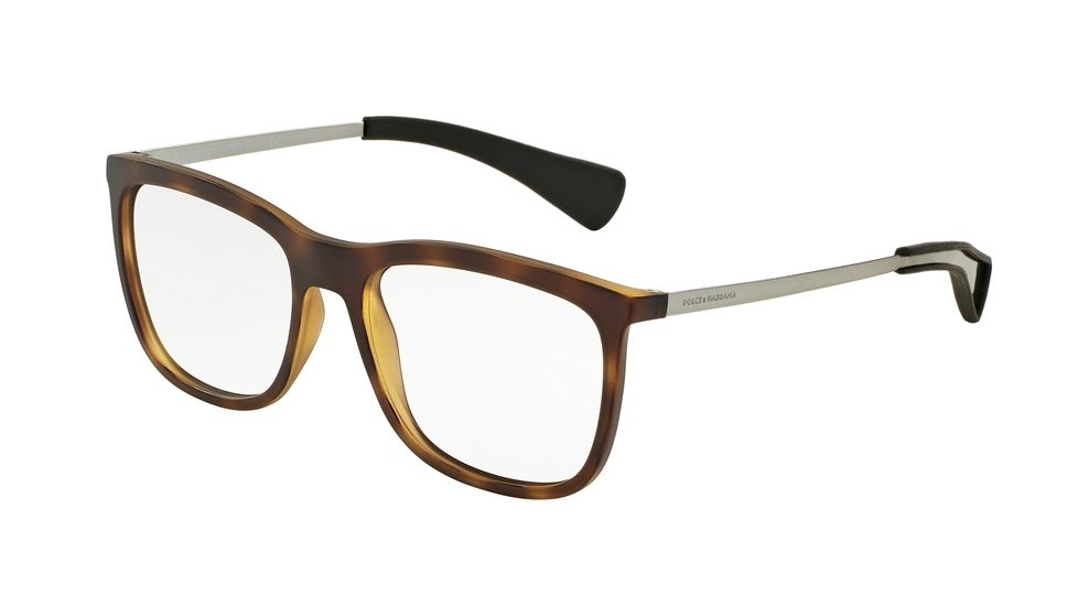 Dolce&amp;Gabbana DG5018 Eyeglass Frames 3028-53 - Matte Dark Havana Frame