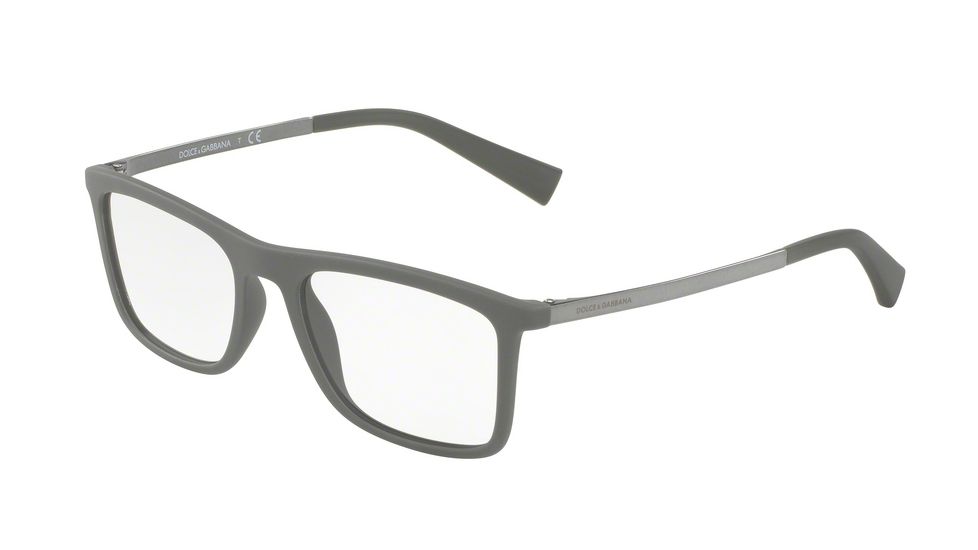 Dolce&amp;Gabbana DG5023 Bifocal Prescription Eyeglasses 3069-52 - Grey Rubber Frame