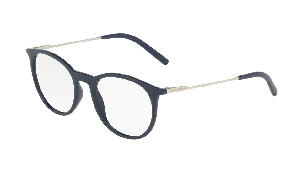Dolce&amp;Gabbana DG5031 Progressive Prescription Eyeglasses 3094-49 - Blue Frame