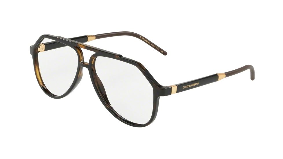 Dolce&amp;Gabbana DG5038 Bifocal Prescription Eyeglasses 502-56 - Havana Frame