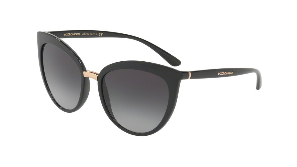 Dolce&amp;Gabbana DG6113 Progressive Prescription Sunglasses, 55mm, Black, DG6113-501-8G-55-PRO