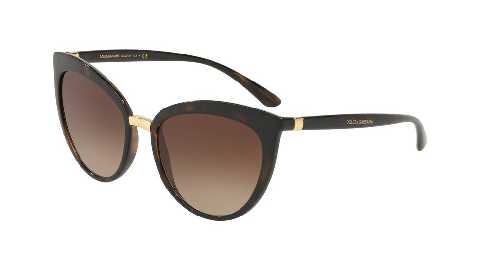 Dolce&amp;Gabbana DG6113 Progressive Prescription Sunglasses, 55mm, Havana, DG6113-502-13-55-PRO