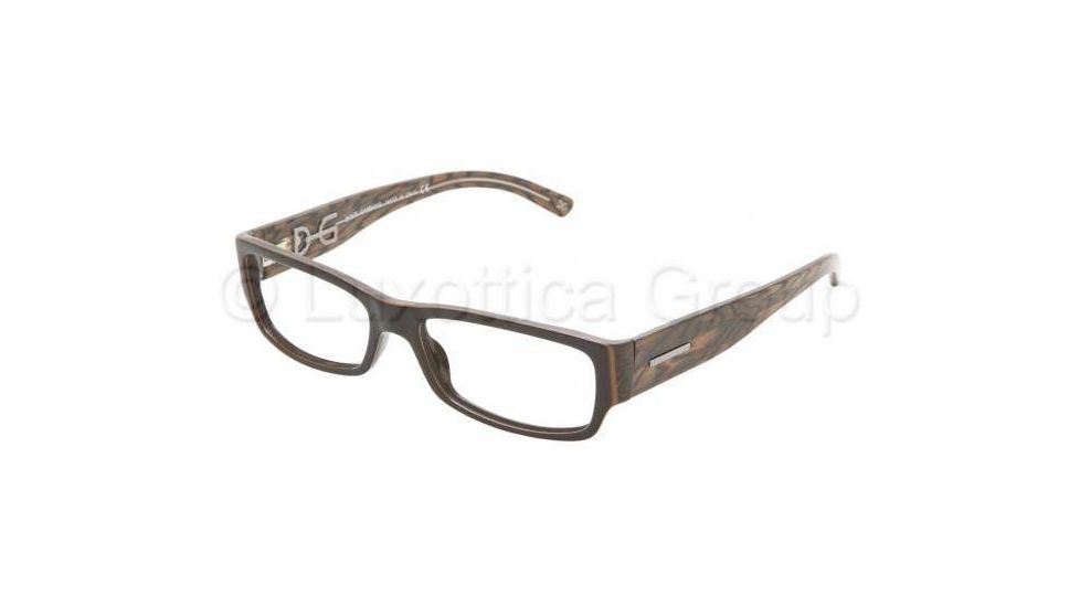 Dolce&amp;Gabbana Eyeglasses DG3062 with Lined Bifocal Rx Prescription Lenses 858-5216 - Black On Striped Brow 