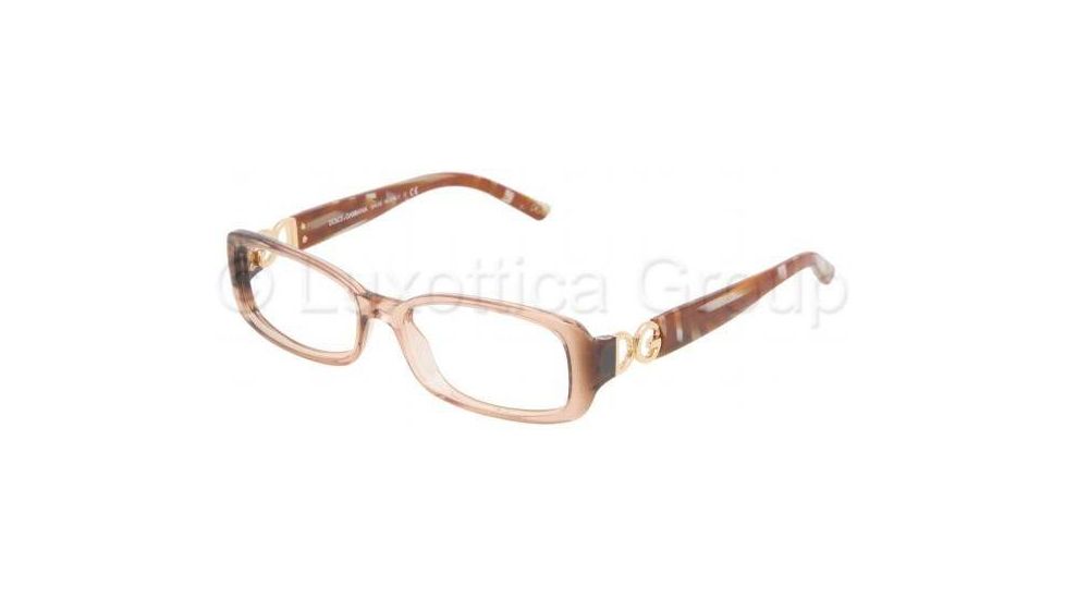 Dolce&amp;Gabbana Eyeglasses DG3083 with No-Line Progressive Rx Prescription Lenses 1644-5116 - Light Brown 