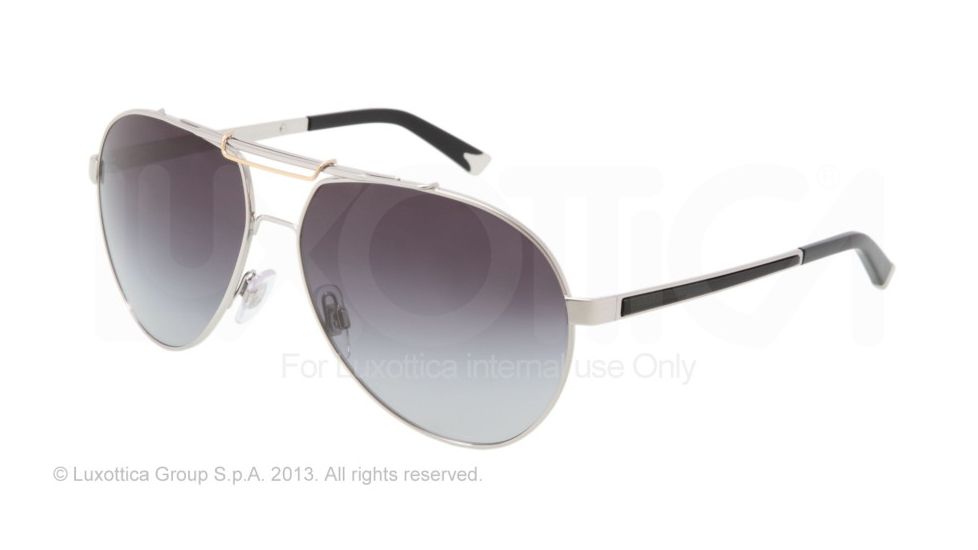 Dolce&amp;Gabbana ICONIC EVOLUTION DG2105 Bifocal Prescription Sunglasses DG2105-05-8G-6014 - Lens Diameter 60 mm, Frame Color Silver