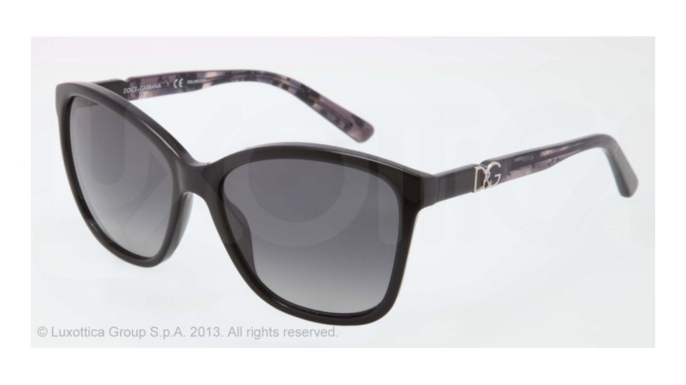 Dolce&amp;Gabbana ICONIC LOGO DG4170P Bifocal Prescription Sunglasses DG4170P-2688T3-57 - Lens Diameter 57 mm, Lens Diameter 57 mm, Frame Color Black