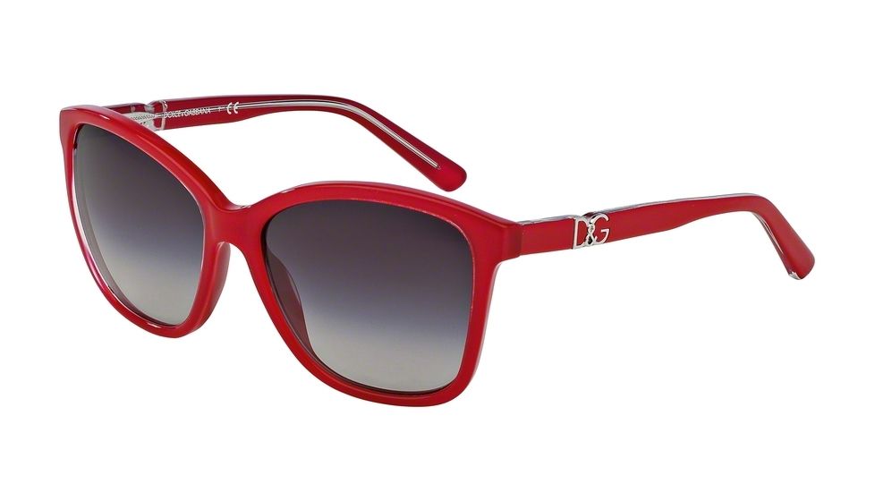 Dolce&amp;Gabbana ICONIC LOGO DG4170P Bifocal Prescription Sunglasses DG4170P-27758G-57 - Lens Diameter 57 mm, Frame Color Top Crystal On Pearl Red