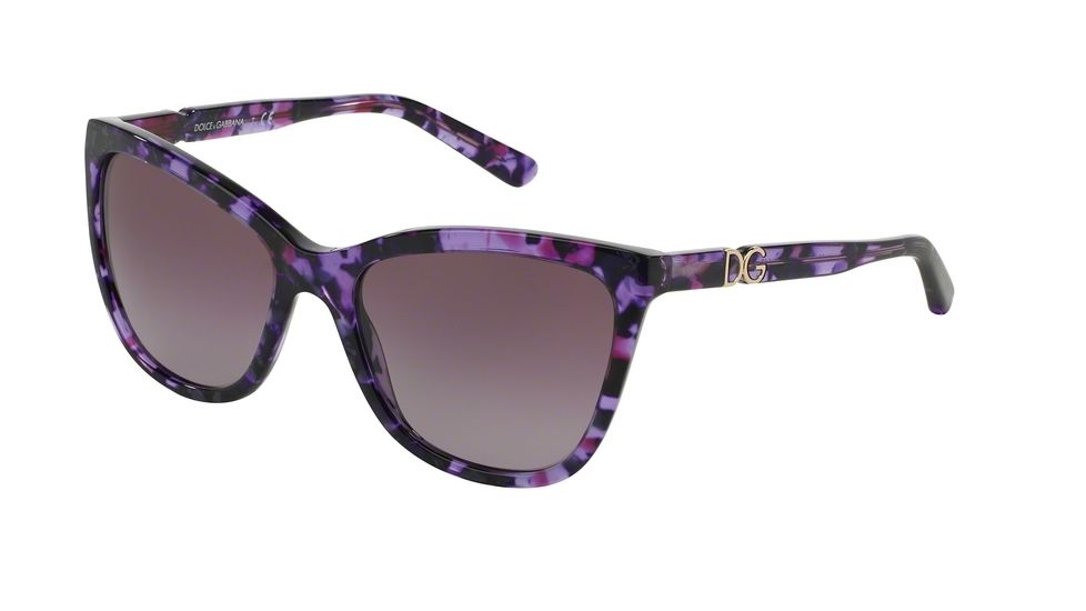 Dolce&amp;Gabbana ICONIC LOGO DG4193M Bifocal Prescription Sunglasses DG4193M-29128H-56 - Lens Diameter 56 mm, Frame Color Violet Marble