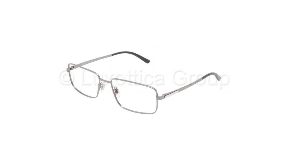 Dolce&amp;Gabbana LOGO PLAQUE DG1231 Progressive Prescription Eyeglasses 04-5417 - Gunmetal Frame