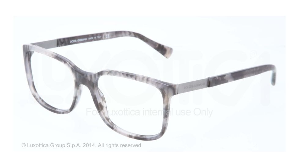 Dolce&amp;Gabbana LOGO PLAQUE DG3189 Progressive Prescription Eyeglasses 2802-52 - Camouflage Matte Grey Frame