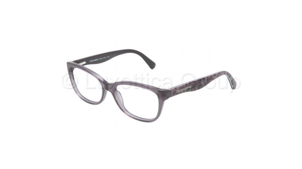 Dolce&amp;Gabbana MATT SILK DG3136 Bifocal Prescription Eyeglasses 1861-5516 - Transparent Gray Frame