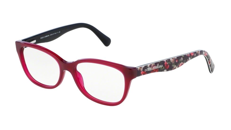 Dolce&amp;Gabbana MATT SILK DG3136 Bifocal Prescription Eyeglasses 2782-55 - Opal Bordeaux Frame