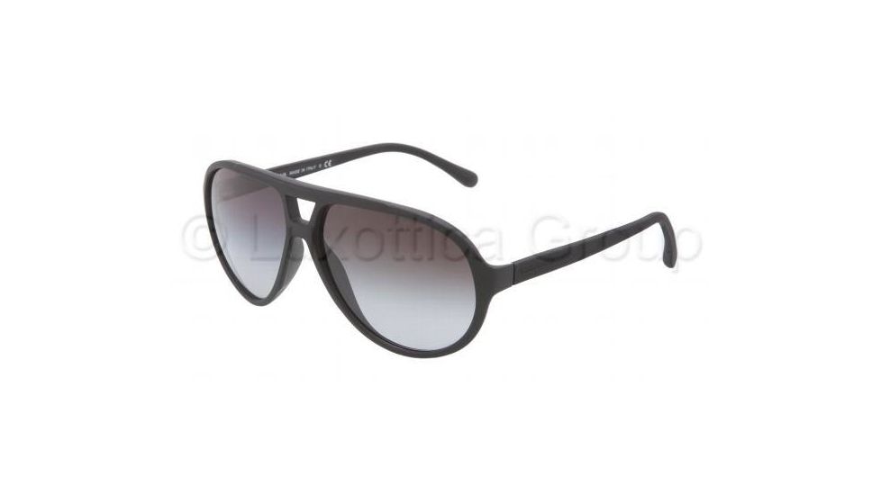 Dolce&amp;Gabbana OVER-MOLDED RUBBER DG6076 Progressive Prescription Sunglasses DG6076-26168G-6112 - Lens Diameter 61 mm, Frame Color Black Rubber