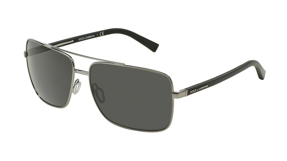 Dolce&amp;Gabbana RUBBER EVOLUTION DG2142 Bifocal Prescription Sunglasses DG2142-04-87-62 - Lens Diameter 62 mm, Frame Color Gunmetal