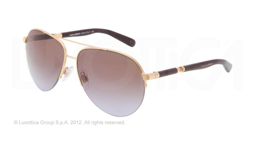 Dolce&amp;Gabbana SICILY DG2115 Bifocal Prescription Sunglasses DG2115-02-68-58 - Lens Diameter 58 mm, Lens Diameter 58 mm, Frame Color Gold