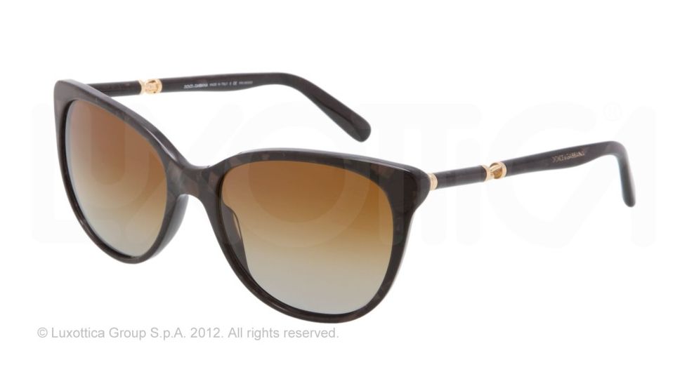 Dolce&amp;Gabbana SICILY DG4156 Bifocal Prescription Sunglasses DG4156-1965T5-56 - Lens Diameter 56 mm, Lens Diameter 56 mm, Frame Color Brown Marble