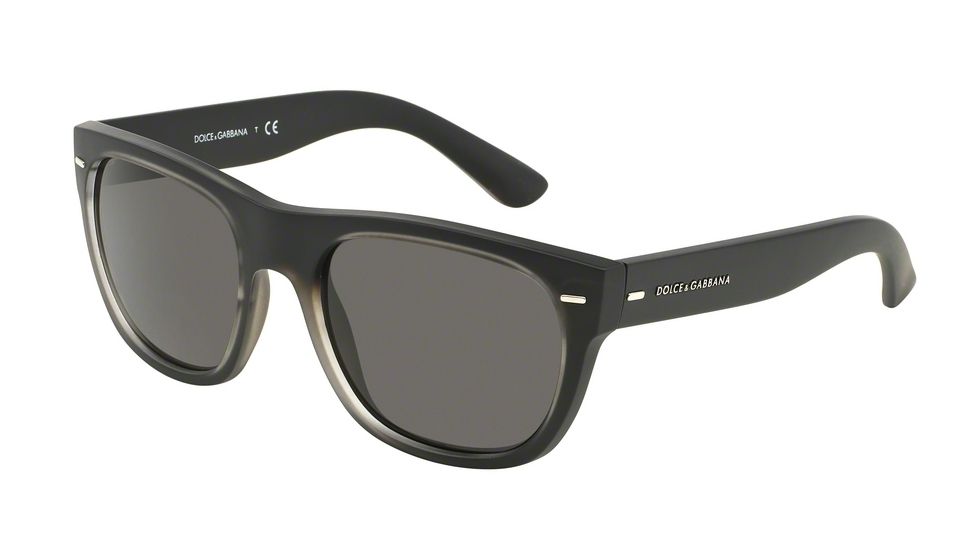 Dolce&amp;Gabbana SOFT TOUCH DG6091 Progressive Prescription Sunglasses DG6091-289687-56 - Lens Diameter 56 mm, Frame Color Top Crystal/Black Rubber