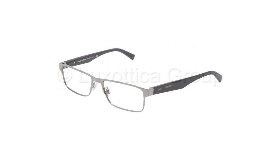 Dolce&amp;Gabbana TAILORING DG1232 Single Vision Prescription Eyeglasses 04-5216 - Gunmetal Frame