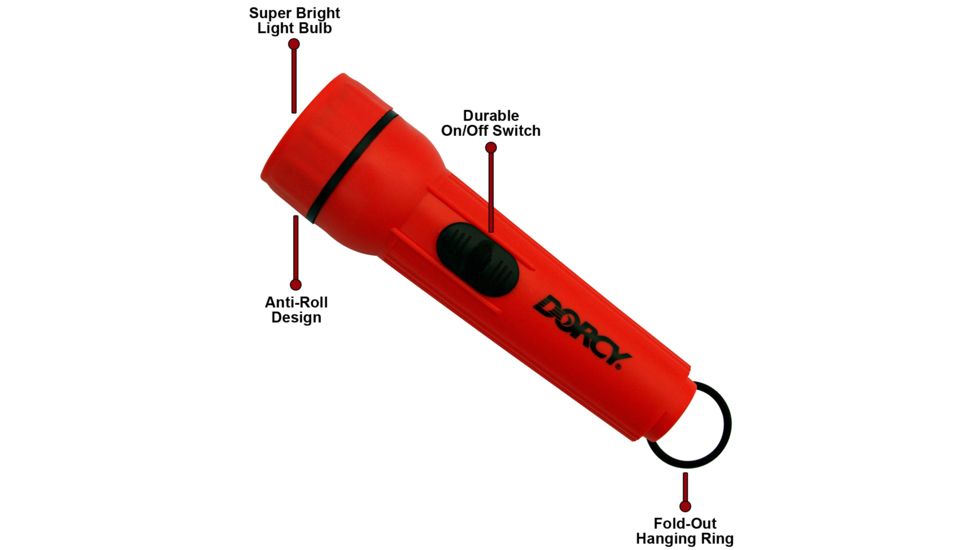 Dorcy 2D Deluxe Economy Flashlight w/ H.d.batteries 41-2480