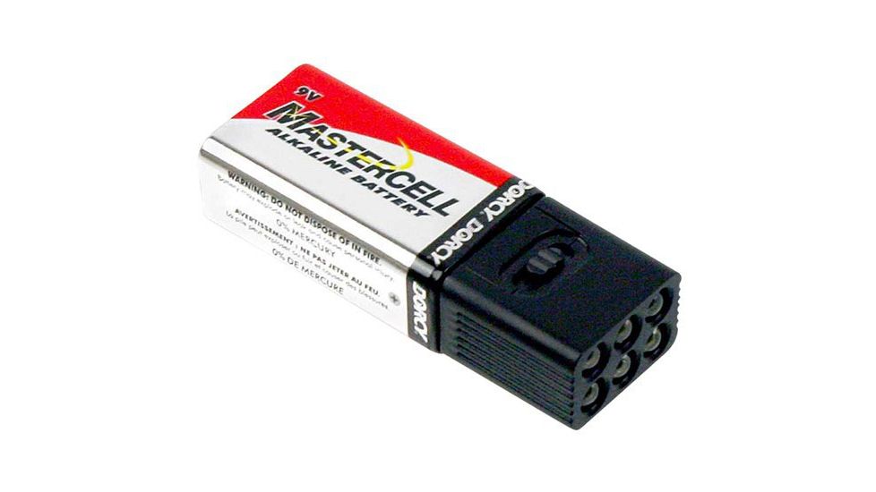 Dorcy 9V Snap On LED Flashlight, Black, 41-1152