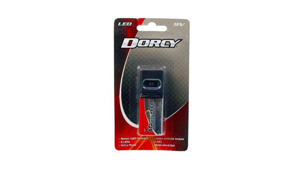 Dorcy 9V Snap On LED Flashlight, Black, 41-1152