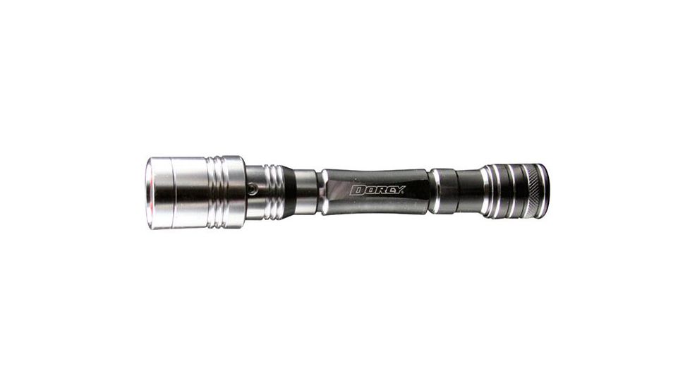 Dorcy Pro Series 450 Lumen 2AA Aluminum Slide Focus Flashlight with Z Drive PWM, Silver, 41-4312