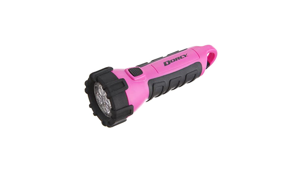 Dorcy Floating Waterproof LED Flashlight w/Carabineer Clip,55 Lumens,Pink 41-2509