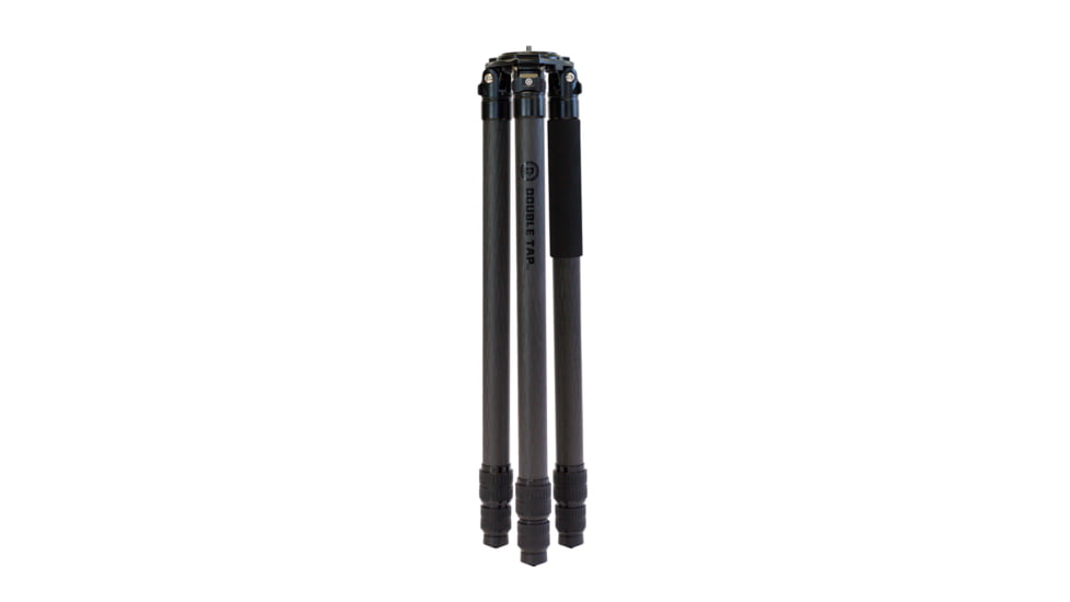 Double Tap Industries Stronghold Carbon Fiber Shooting Tripod, Black, TRI-CF-002