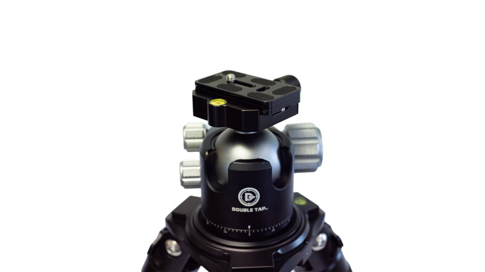 Double Tap Industries Stronghold Carbon Fiber Shooting Tripod w/Ball Head, Black, TRI-CF-002BH