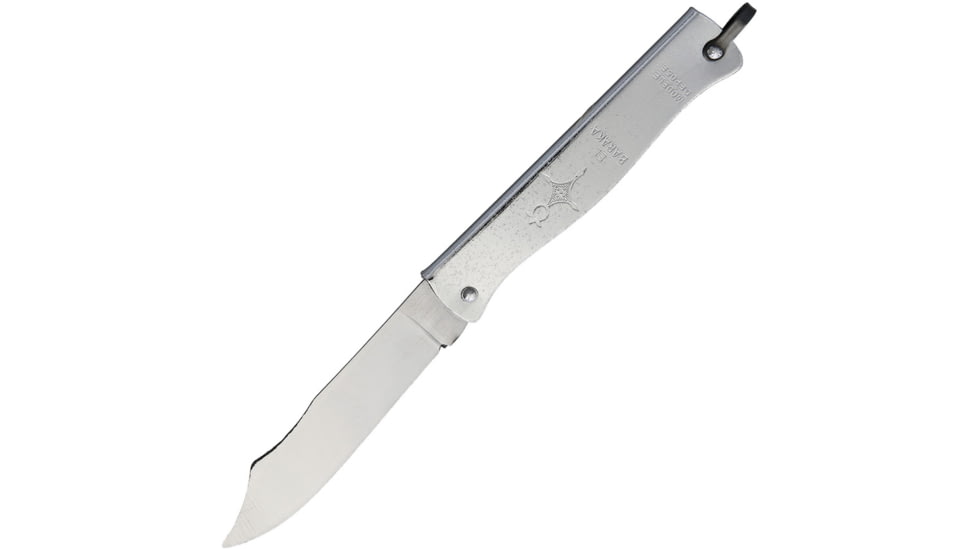Douk-Douk Baraka Folder Folding Knife, 2.5 satin finish carbon steel blade, Folded steel handle with Baraka artwork, 835PM