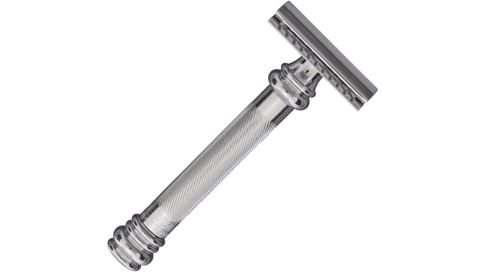 Dovo Double Edge Safety Razor, 1.5in,American Barber Pole Handle DOV9038001