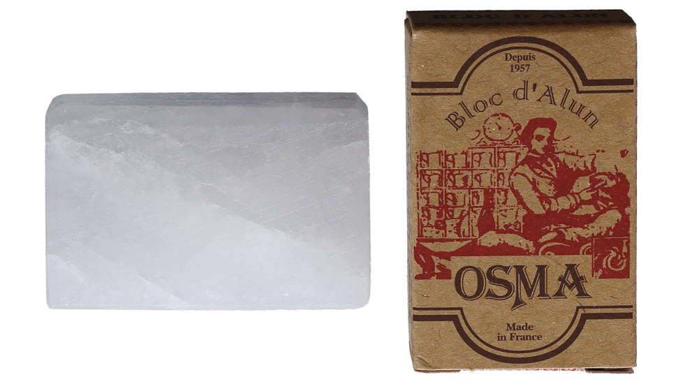 Dovo OSMA Alumstone, 2.25in x 1.5in x 1in, 75gr, Potassium Aluminum, 50101