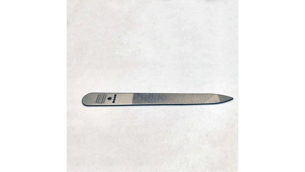 Dovo Small Nail File, 3.5in Overall, Satin Stainless Construction, 45352201
