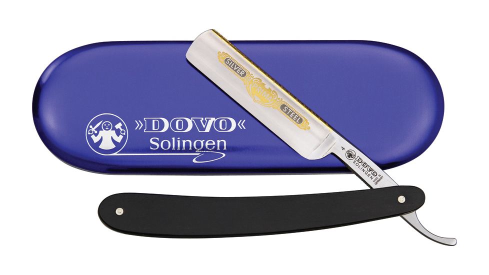 Dovo Straight Razor Carbon, Ebony Wood Handle DOV4580