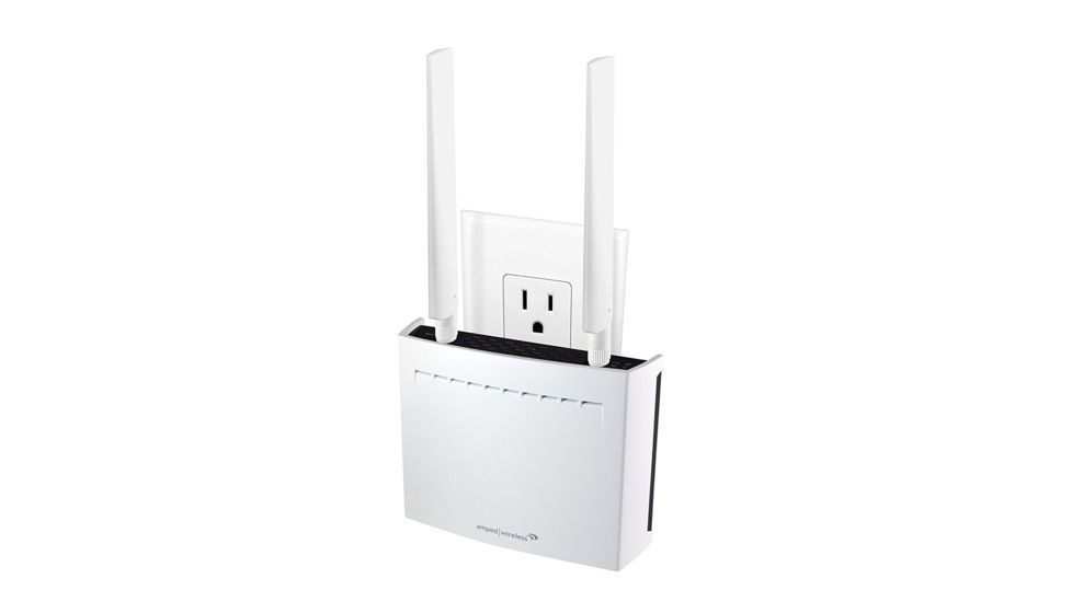 DPI Amped High Power PlugIn AC2600 WiFi Range Extender, White REC44M