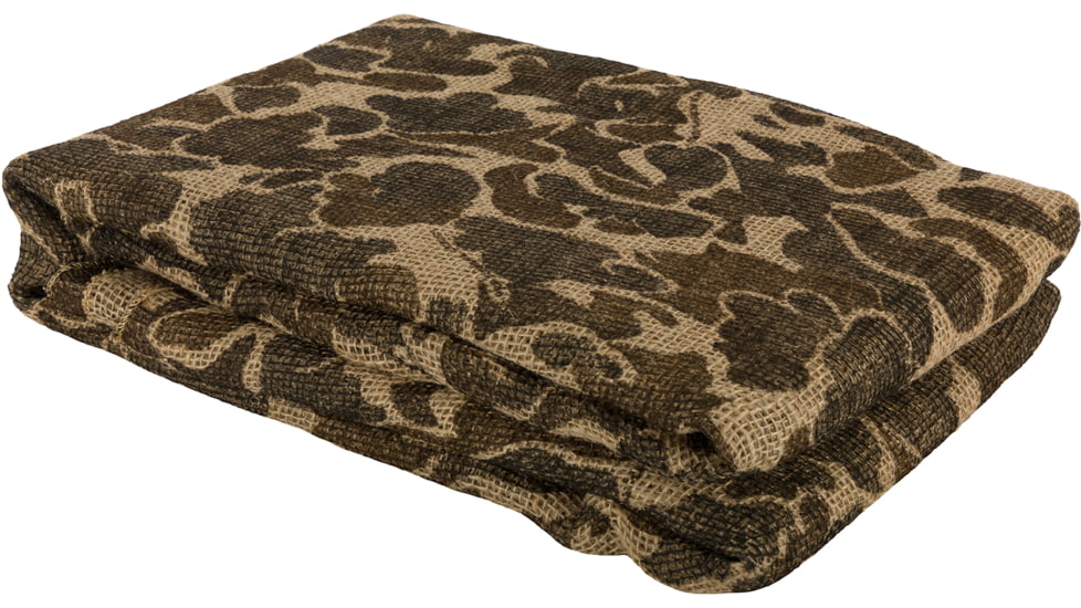 DRAKE DA1200016 Old School Camo Burlap 4'x 12'