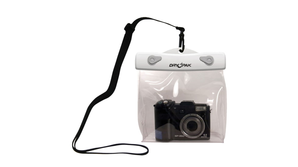 DryPak Camera Case, Clear/White, 6 in x 5in x .75in, DP-65CW