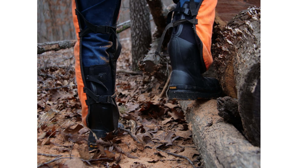 Dryshod Steel-Toe Adjustable Gusset Work Boot, Black/Yellow, 16, STG-UH-BK-016