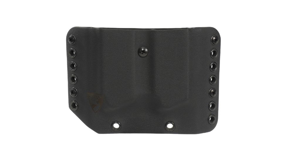 DSG Arms Alpha Double Mag Carrier for 9/40 Double Stack Mags, Black, Left Hand, DSG-1025-0001