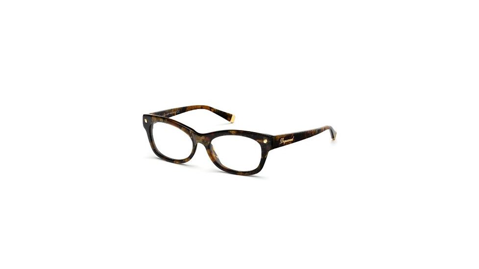 DSquared DQ5085 Eyeglass Frames - Coloured Havana Frame Color