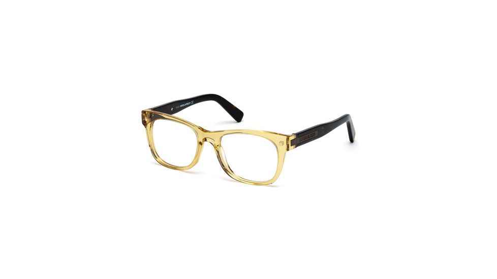DSquared DQ5145 Eyeglass Frames - Shiny Light Brown Frame Color