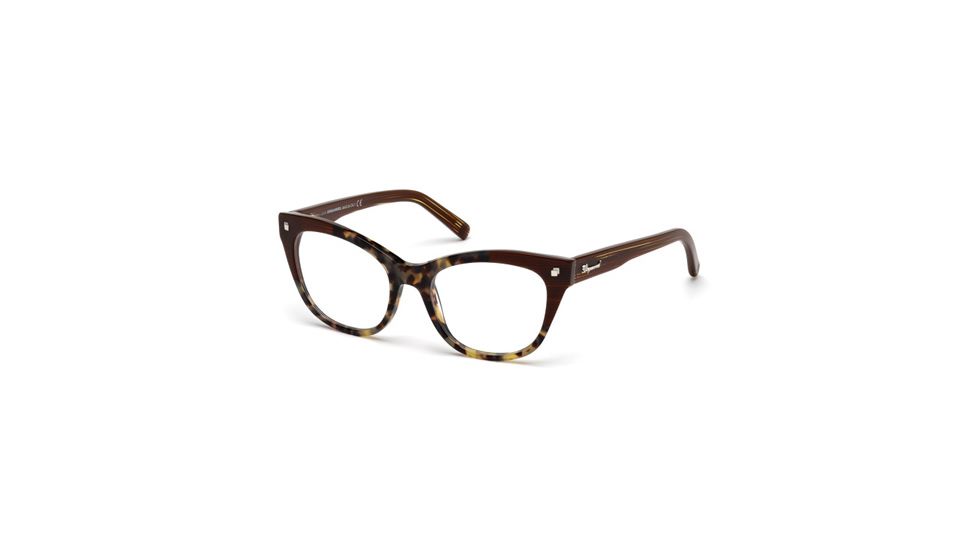 DSquared DQ5160 Eyeglass Frames - Coloured Havana Frame Color