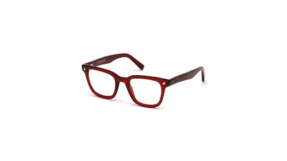 DSquared DQ5165 Eyeglass Frames - Shiny Light Brown Frame Color