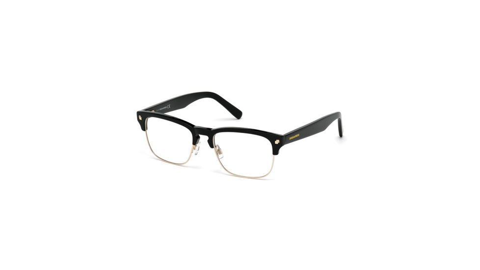 DSquared DQ5178 Eyeglass Frames - Shiny Black Frame Color