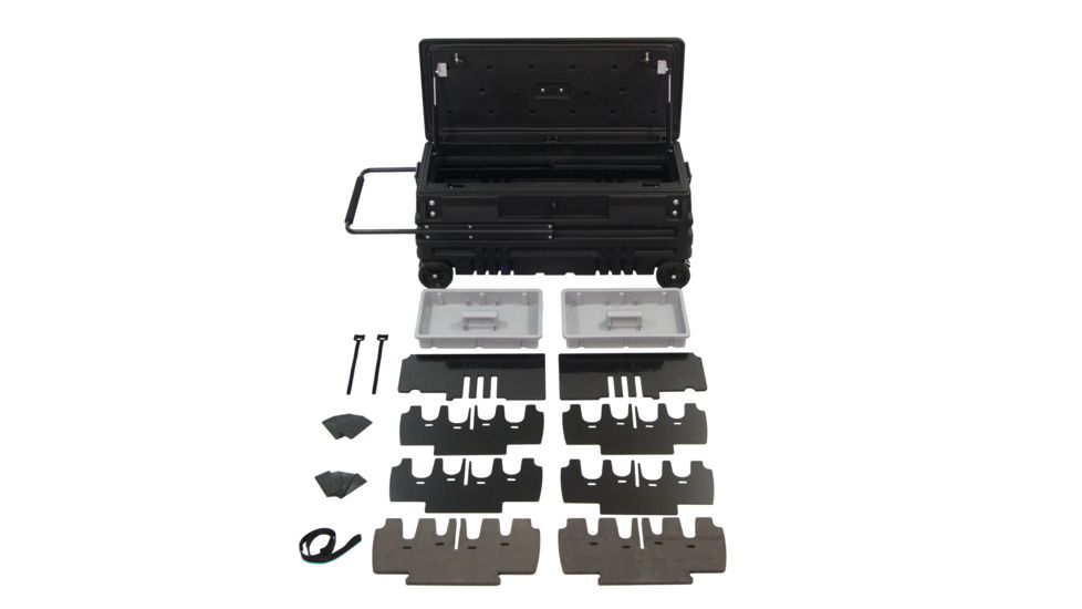 Du-Ha Squad Box w/ Manual Latch - Interior / Exterior Portable and Lockable Storage for Pickup Trucks / Jeeps / Various SUV's, Black, 70671