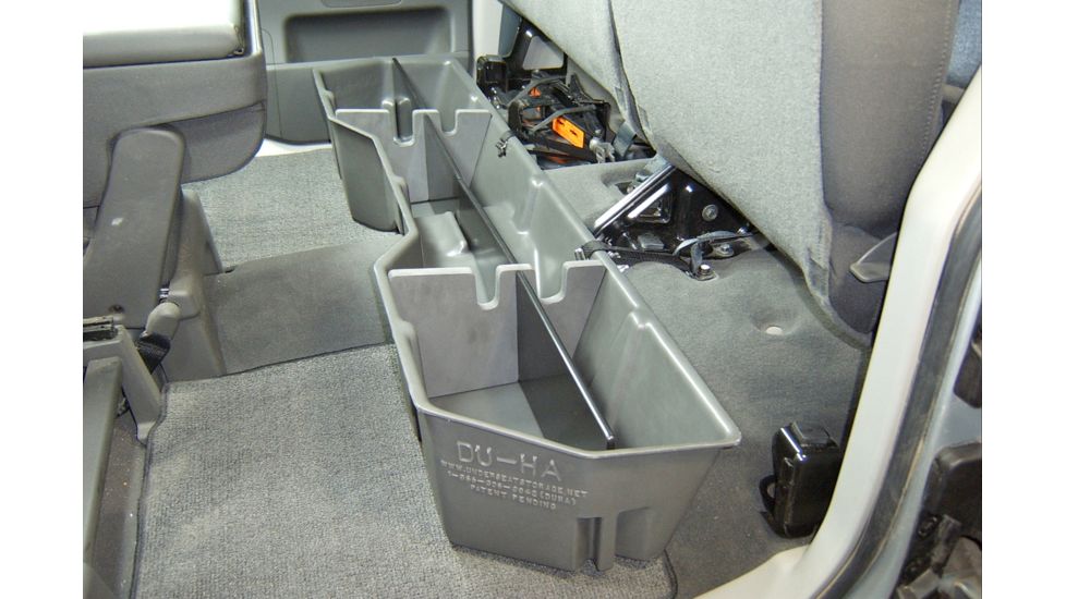 Du-Ha Underseat Storage for 17-21 Nissan Titan King Cab and 04-21 Nissan Titan King Cab & Crew Cab, Light Gray, 40010