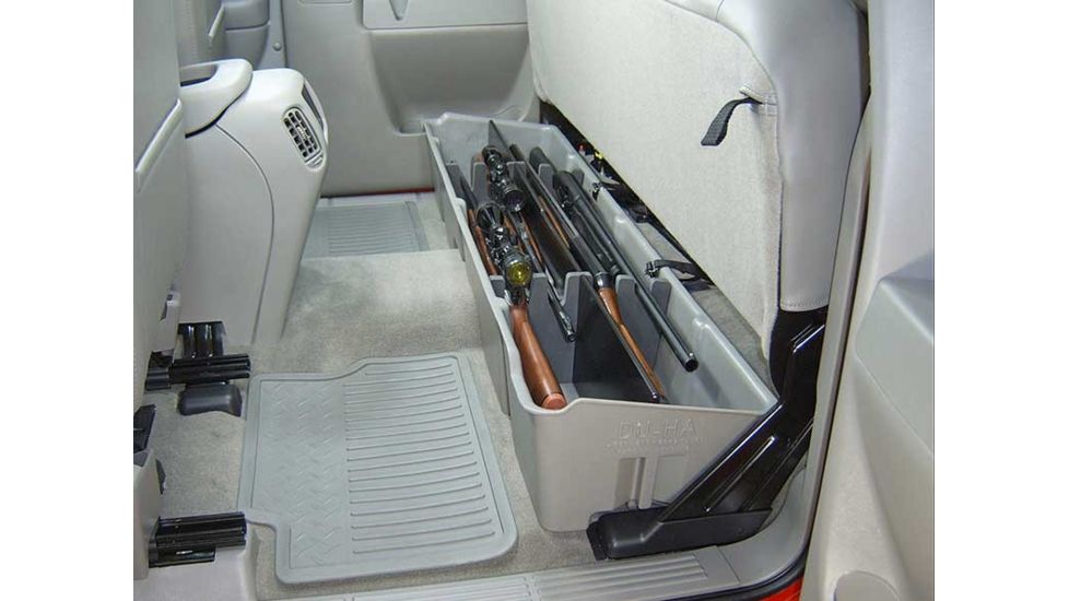 Du-Ha Underseat Storage for 07-21 Toyota Tundra Double Cab - Does not fit with factory subwoofer, Dark Gray, 60052