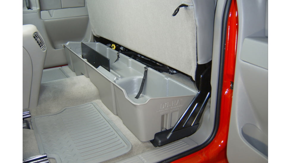 Du-Ha Underseat Storage for 99-07 Chevrolet/GMC Silverado/Sierra Extended Cab, Classic, Light Gray, 10002
